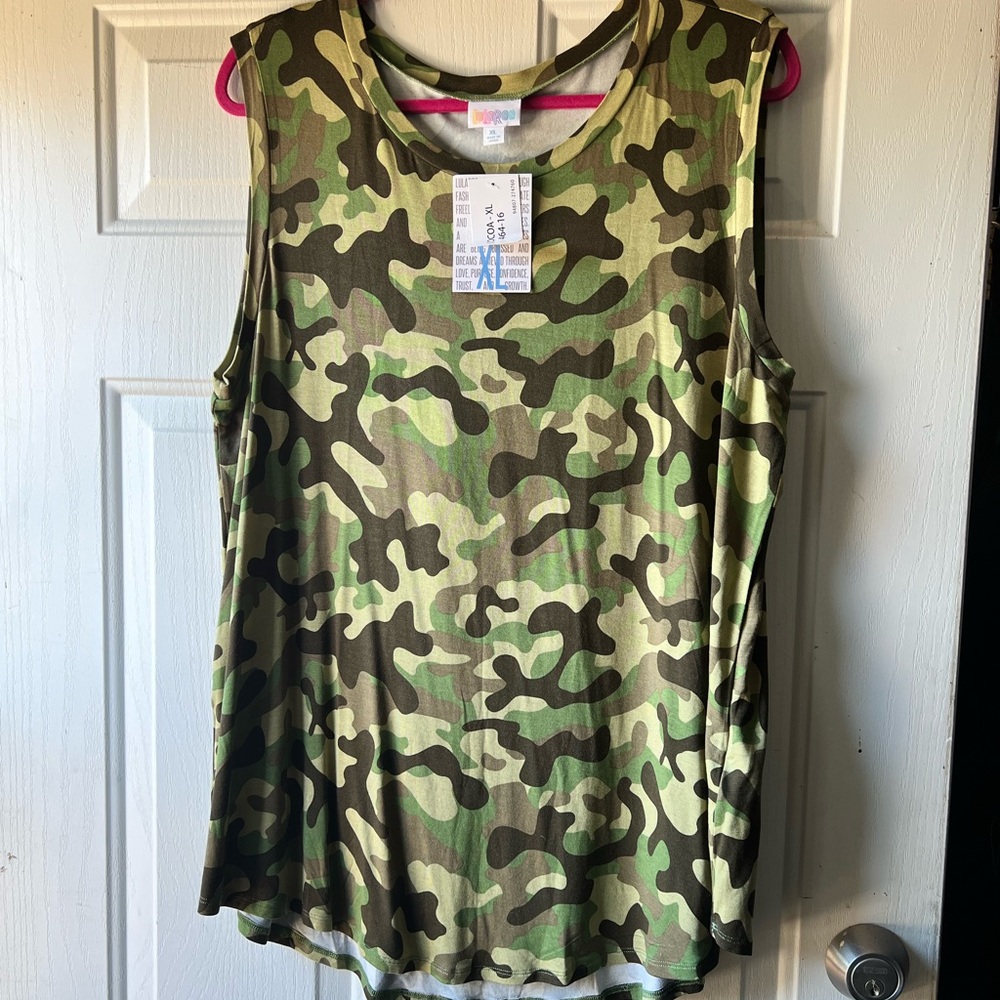 LuLaRoe Cocoa XL Camo Tank Top